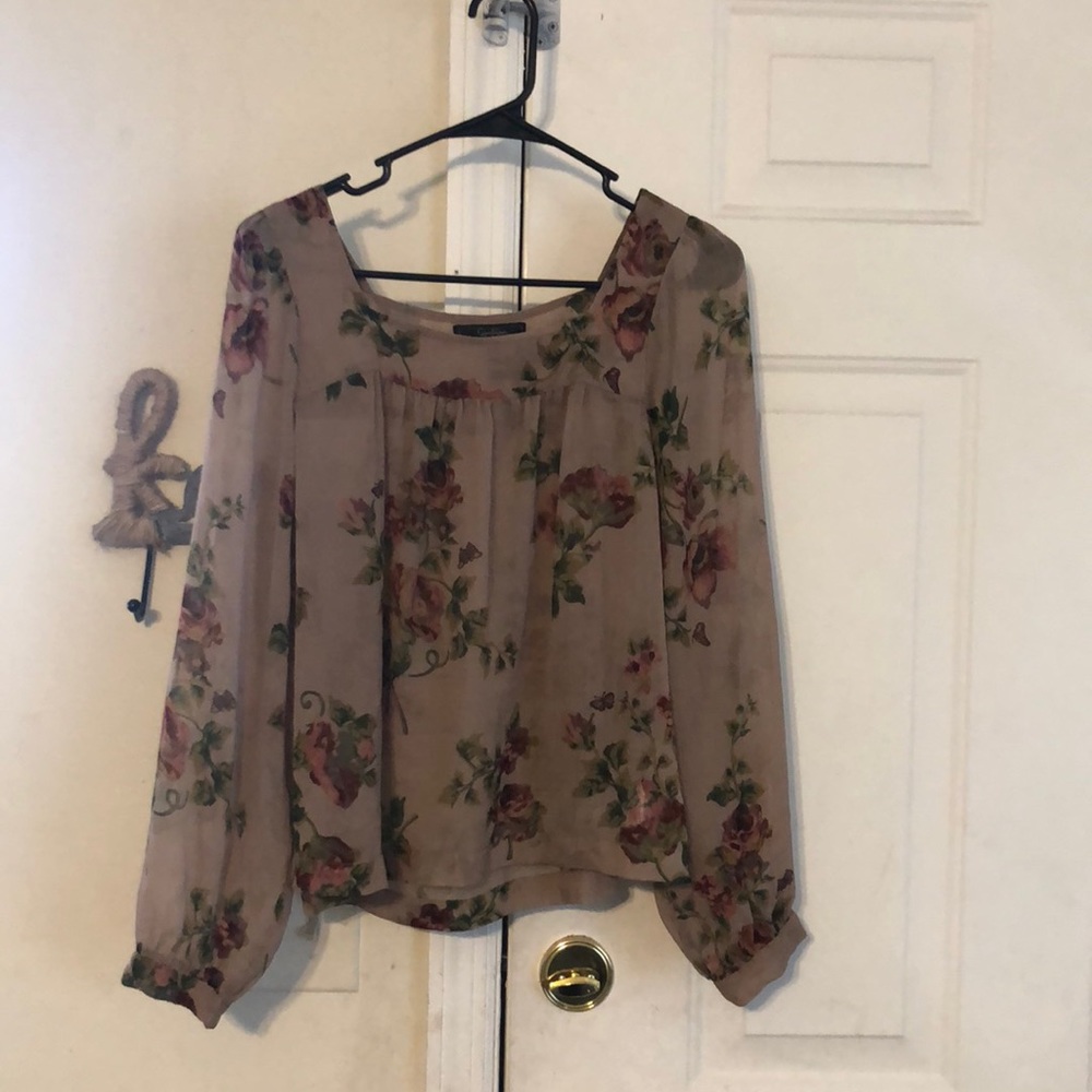 Long Sleeve Mesh Top